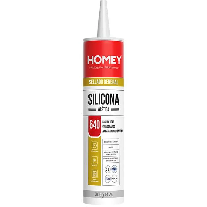 SELLADOR DE SILICONA HOMEY NEUTRA NEGRA 280 ML