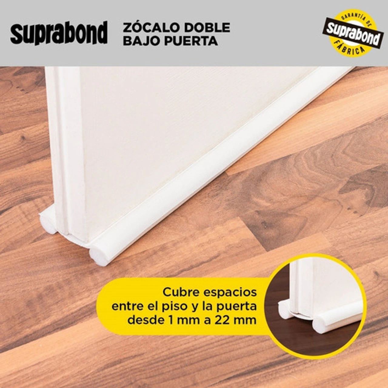 SUPRABOND ZÓCALO DOBLE DE 95 CM- BLANCO