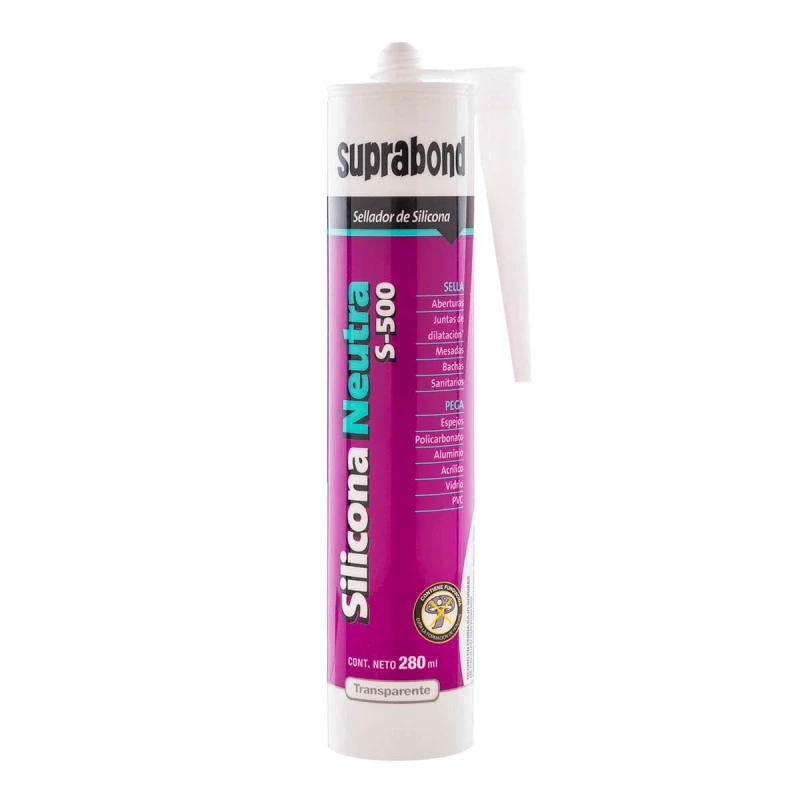 SUPRABOND SILICONA NEUTRA S-500 280 ML TRANSPARENTE