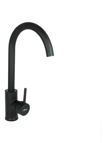 GRIFERIA VANN MESADA MONO. PICO BAR NEGRO