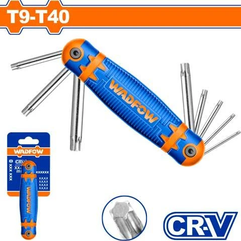WADFOW JUEGO DE LLAVES ALLEN TORX 8 PIEZAS