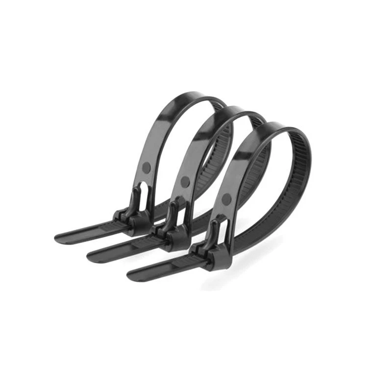 PRECINTOS REUTILIZABLE 7,6X450MM. X 100 UND. NEGROS