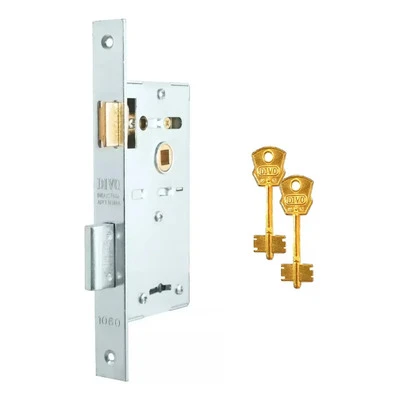 DIVO CERRADURA 1060 DE SEGURIDAD FTE.ANGOSTO ZINC.
