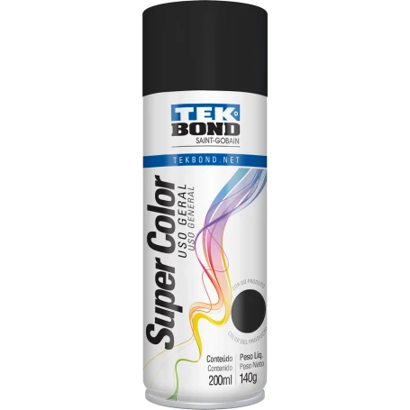TEK BOND PINTURA AERO.250 GR.USO GRAL.NEGRO BRILLANTE