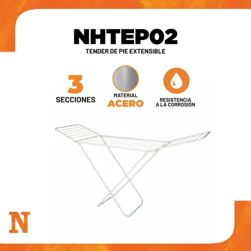 TENDER DE PIE CON ALAS NEBRASKA ACERO