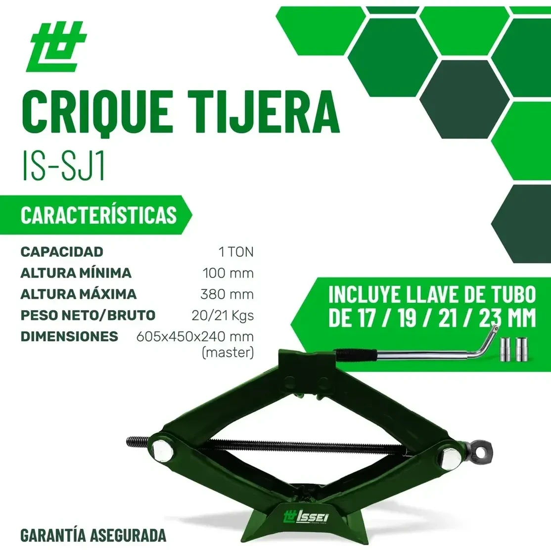 CRIQUE TIJERA ISSEI 1 TONELADA C/LLAVE