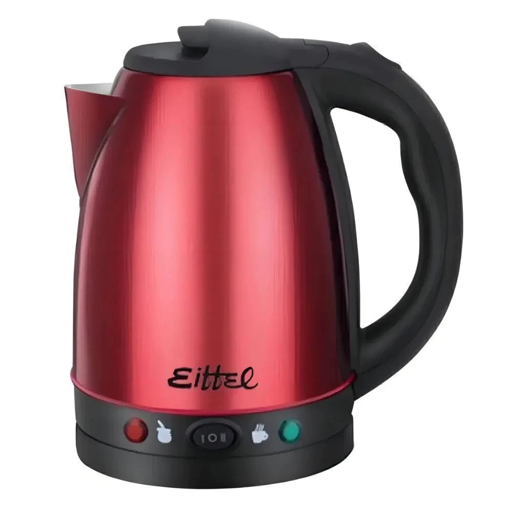 PAVA ELECTRICA ACERO INOX C/CORTE PARA MATE Y CAFE CAPACIDAD 2 L COLOR ROJA EITTEL