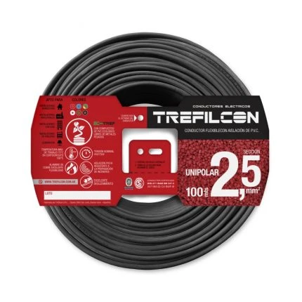 CABLE UNIPOLAR 1X2,50 MM NEGRO