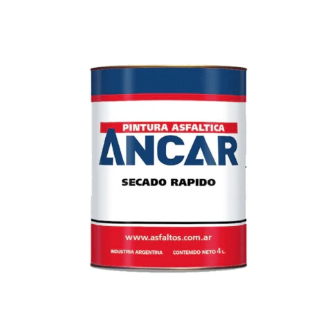PINTURA ASFALTICA ANCAR 1 LITRO SECADO RAP.