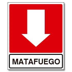 CARTEL MATAFUEGO 220X226X08