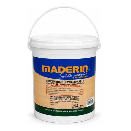 MADERIN PRESERVADOR Y CURADOR 4 LITROS AL AGUA